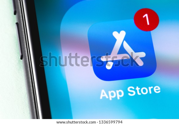 Appstore Icon App On Screen Iphone Stock Photo Edit Now 1336599794