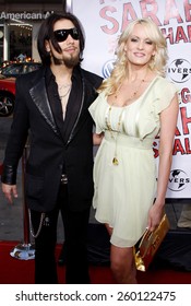 April 10, 2008. Dave Navarro and Stormy Daniels attend the World Premiere of "Forgetting Sarah Marshall" held at the Grauman's Chinese Theater in Hollywood, California United States.