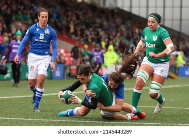 April 10th, 2022, Cork, Ireland - Womens Six Nations: Ireland 29 - Italy 8.