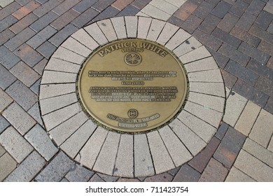 April 13, 2016: A Beautiful Design Manhole Cover At Sydney, Australia