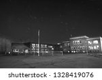 April 15, 2013- Kentville, Nova Scotia: The old Kings County Academy at night building shortly before it was torn down. 