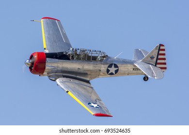 April 17, 2016. March Field AirFest, California, USA. North American T-6 Texan