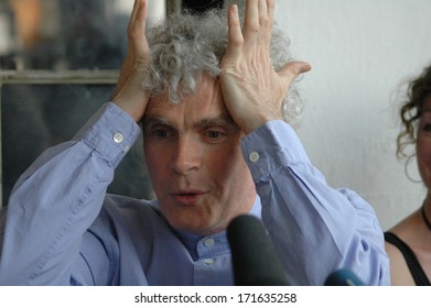 APRIL 2, 2005 - BERLIN: British Conductor Sir Simon Rattle At A Press Conference In Berlin.