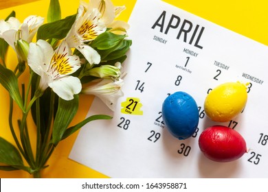 April 2020 Calendar Cute Pure White Stock Photo (Edit Now) 1644952810