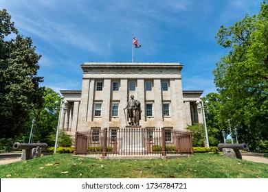 April 22, 2020 - Raleigh, North Carolina, USA: The North Carolina State Capitol is the former seat of the legislature of North Carolina which housed all of the state's government until 1888.