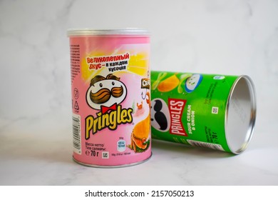 April 24, 2022 Ukraine, Pringles Chips, Original Flavor Owned By The Kellogg Company