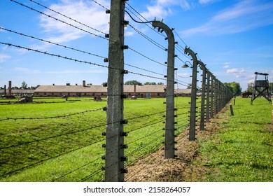 April 25 2022; Auschwitz, Poland : Nazi Concentration And Extermination Camp , Final Solution , Adolf Hitler