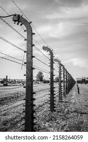 April 25 2022; Auschwitz, Poland : Nazi Concentration And Extermination Camp , Final Solution , Adolf Hitler