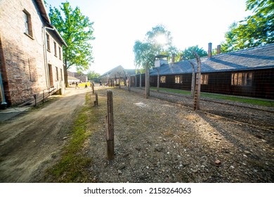 April 25 2022; Auschwitz, Poland : Nazi Concentration And Extermination Camp , Final Solution , Adolf Hitler