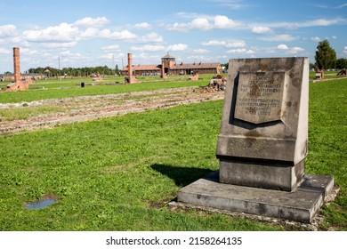 April 25 2022; Auschwitz, Poland : Nazi Concentration And Extermination Camp , Final Solution , Adolf Hitler