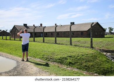 April 25 2022; Auschwitz, Poland : Nazi Concentration And Extermination Camp , Final Solution , Adolf Hitler