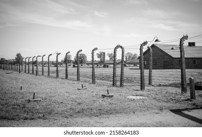 April 25 2022; Auschwitz, Poland : Nazi Concentration And Extermination Camp , Final Solution , Adolf Hitler