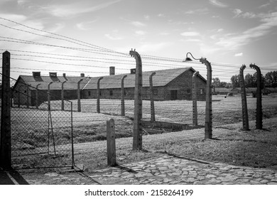 April 25 2022; Auschwitz, Poland : Nazi Concentration And Extermination Camp , Final Solution , Adolf Hitler