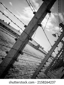 April 25 2022; Auschwitz, Poland : Nazi Concentration And Extermination Camp , Final Solution , Adolf Hitler