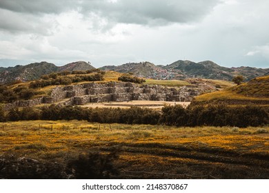 April 25, 2022.
Tourist At Sacsayhuaman, Inca Ruins In Cusco, Peru.