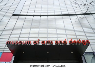 April 28, 2017 Museum Of Arts And Design On Columbus Circle At 58th Street And Broadway In New York City.