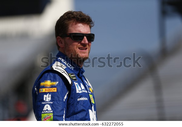 April 28, 2017 - Richmond, Virginia, USA: Dale\
Earnhardt Jr. (88) hangs out on pit road prior to qualifying for\
the Toyota Owners 400 at Richmond International Speedway in\
Richmond, Virginia.