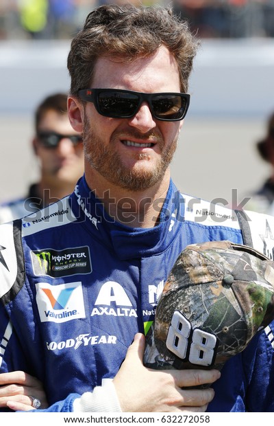 April 30,\
2017 - Richmond, Virginia, USA: Dale Earnhardt Jr. (88) hangs out\
on the grid prior to the Toyota Owners 400 at Richmond\
International Speedway in Richmond,\
Virginia.