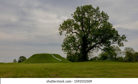 APRIL 30, 2019 MISSISSIPPI, USA - Winterville Mounds, Native American, Mississippi - Mound Builders