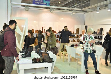 April 5 2017, international shoe and footwear fair in expo istanbul, Turkey