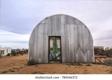 April 7, 2017 - Joshua Tree, California, USA: Set In Joshua Tree, California, Noah Purifoy’s “Outdoor Desert Art Museum” Is 7.5 Acres Of Open Land Displaying Purifoy’s Sculptures.