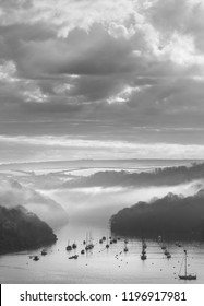 April Mist Over Fowey Estuary, Cornwall