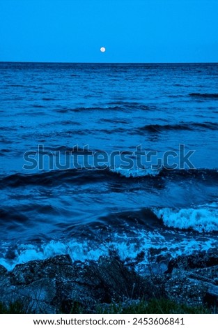 Image, Stock Photo boundless blue Environment