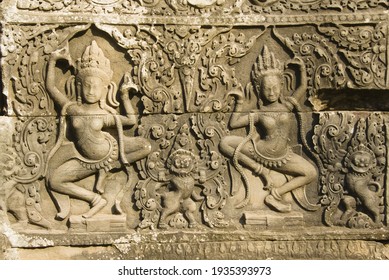 Apsara dancer, Bayon Temple Angkor Thom, Siem Reap, Cambodia, UNESCO World Heritage Site