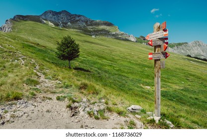 Apuan Alps In Italy.