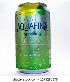 Aquafina Seltzer Water On White Background