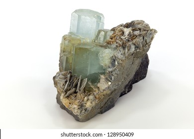 Aquamarine, Topaz Or Quartz Crystals