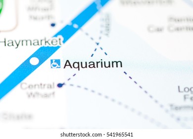 Aquarium Station. Boston Metro Map.