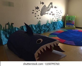 Aquatic Sensory Room In A Children’s Area.