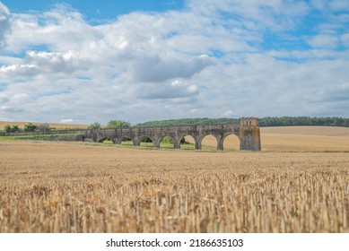 Aqueduct Bridge In A Wheat Field