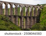 
Aqueduct also known as "Arcos de Xalpa" and "Arcos del Sitio" in Tepotzotlán, State of Mexico. 18th century