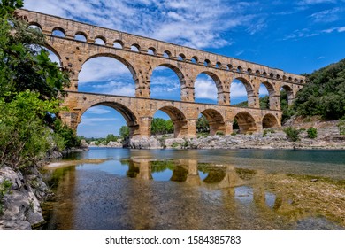 Aquädukt von Pont du Gard, Remoulins. Provence Frankreich