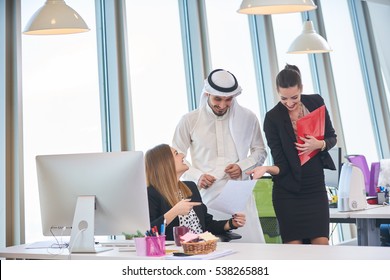 Arab Business People In A Meeting                