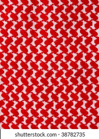 Arab keffiyah pattern closeup. More of this motif & more fabrics in my port.