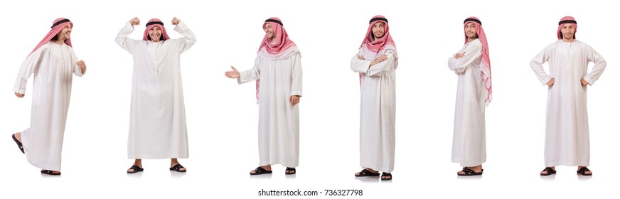 Arab Man Isolated On White Background