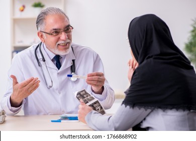 Arab Woman Visiting Experienced Doctor