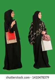 Arab Women Carrying Shopping Bags.