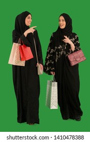 Arab Women Carrying Shopping Bags.