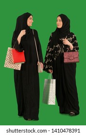 Arab Women Carrying Shopping Bags.