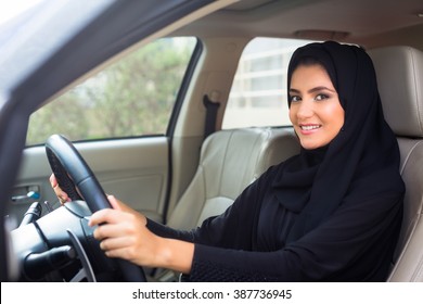 Arab Women Driving Car