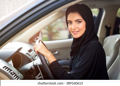 Arab Women Driving Car