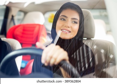 Arab Women Driving Car