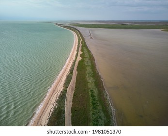 Arabat Spit Aerial View, Azov Sea, Ukraine