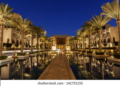 An Arabian Compound In Dubai Line With Palm Trees. Image No 209.