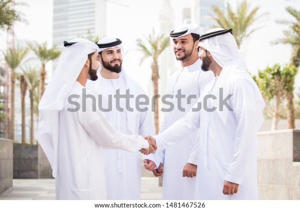 Arabian Men Meeting Talking About Business Stock Photo (Edit Now ...