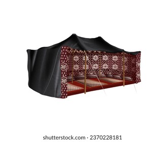 Arabian Tent isolated on white background